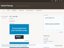 Tablet Screenshot of elaine1tseng.wordpress.com