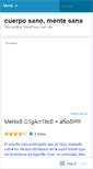 Mobile Screenshot of cuerposanomentesana.wordpress.com