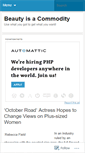 Mobile Screenshot of beautyisacommodity.wordpress.com