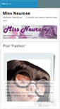 Mobile Screenshot of missneurose.wordpress.com