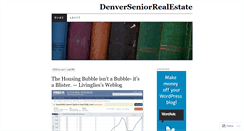 Desktop Screenshot of denverseniorrealestate.wordpress.com