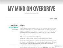 Tablet Screenshot of overdrivemind.wordpress.com