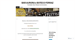 Desktop Screenshot of baraurorabotecoferraz.wordpress.com