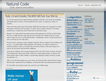 Tablet Screenshot of naturalcode.wordpress.com