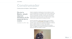 Desktop Screenshot of construmader.wordpress.com