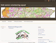 Tablet Screenshot of irishseniororienteering.wordpress.com