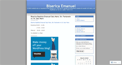 Desktop Screenshot of bisericaemanuelsm.wordpress.com