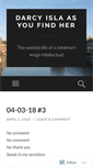 Mobile Screenshot of darcyeleanorfox.wordpress.com