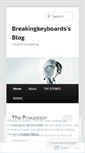 Mobile Screenshot of breakingkeyboards.wordpress.com