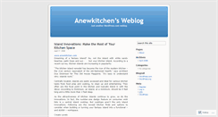 Desktop Screenshot of anewkitchen.wordpress.com