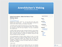 Tablet Screenshot of anewkitchen.wordpress.com