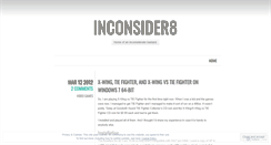 Desktop Screenshot of inconsider8.wordpress.com