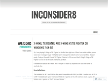 Tablet Screenshot of inconsider8.wordpress.com