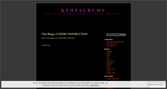 Desktop Screenshot of kpopnewalbums.wordpress.com