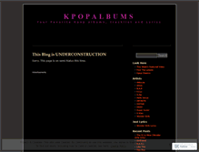 Tablet Screenshot of kpopnewalbums.wordpress.com