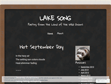 Tablet Screenshot of lakesong.wordpress.com