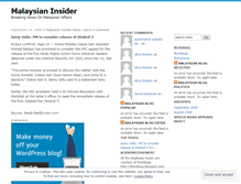 Tablet Screenshot of malaysianinsider.wordpress.com