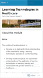 Mobile Screenshot of healthcarelearningtechnologies.wordpress.com