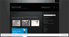 Desktop Screenshot of musicinmyworld.wordpress.com