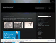 Tablet Screenshot of musicinmyworld.wordpress.com