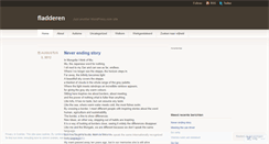 Desktop Screenshot of fladderen.wordpress.com