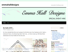 Tablet Screenshot of emmahalldesigns.wordpress.com