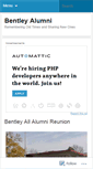 Mobile Screenshot of bentleyalumni.wordpress.com