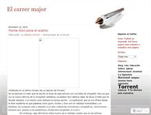 Tablet Screenshot of elcarrermajor.wordpress.com