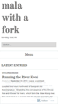 Mobile Screenshot of malawithafork.wordpress.com