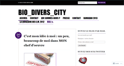 Desktop Screenshot of biodiverscity.wordpress.com