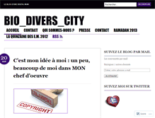 Tablet Screenshot of biodiverscity.wordpress.com