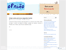 Tablet Screenshot of opniao.wordpress.com