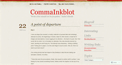 Desktop Screenshot of commainkblot.wordpress.com