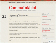 Tablet Screenshot of commainkblot.wordpress.com