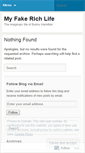 Mobile Screenshot of myfakerichlife.wordpress.com
