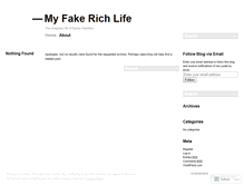 Tablet Screenshot of myfakerichlife.wordpress.com