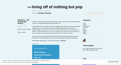 Desktop Screenshot of livingoffofnothingbutpop.wordpress.com