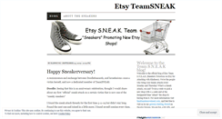 Desktop Screenshot of etsyteamsneak.wordpress.com