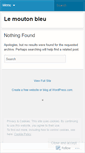 Mobile Screenshot of moutonbleu.wordpress.com
