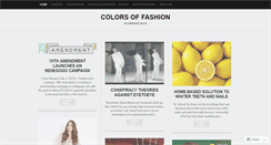 Desktop Screenshot of colorsofashion.wordpress.com