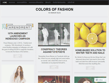 Tablet Screenshot of colorsofashion.wordpress.com