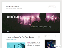 Tablet Screenshot of comocantar3.wordpress.com