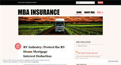 Desktop Screenshot of mbainsurance.wordpress.com