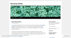Desktop Screenshot of emilysincerely.wordpress.com