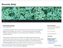 Tablet Screenshot of emilysincerely.wordpress.com