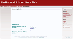 Desktop Screenshot of marlboroughbooks.wordpress.com