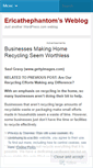 Mobile Screenshot of ericathephantom.wordpress.com
