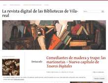 Tablet Screenshot of bibliotecavilareal.wordpress.com