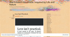Desktop Screenshot of maecreates.wordpress.com