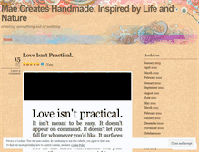 Tablet Screenshot of maecreates.wordpress.com